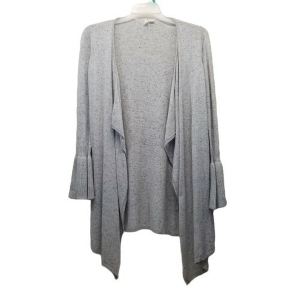 Moth XS Cardigan Sweater Gray‎ LYRA Wool Cashmere Waterfall Draped Fairie Indie